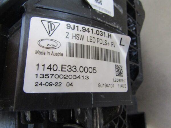 KOPLAMP Porsche TAYCAN 9J1 FULL LED LH LINKS 19-24 9J1941031H Q1185/K4 16G
