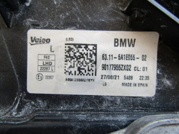 KOPLAMP BMW 1 F40 FULL LED- 19-24 LH LINKS 6311 5A1E055 Q1177/K5 4A