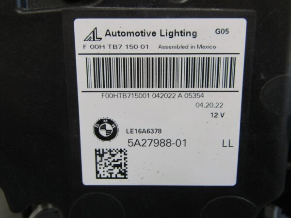 Koplamp BMW X5 G05 X6 G06 FULL LED 18-23 RH 5A27988 RECHTS Q1219/K5 12B