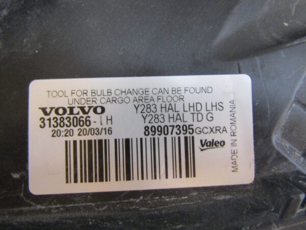KOPLAMP VOLVO V60 S60 STANDAARD LH LINKS 10-13 31383066 S1319/C220