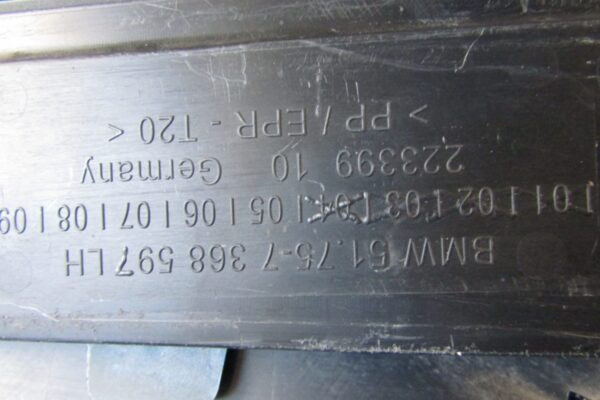Zijskirt Links Dorpellijst BMW I3 13- Dorpelafdekking I3 51757368597 Dorpel P10841