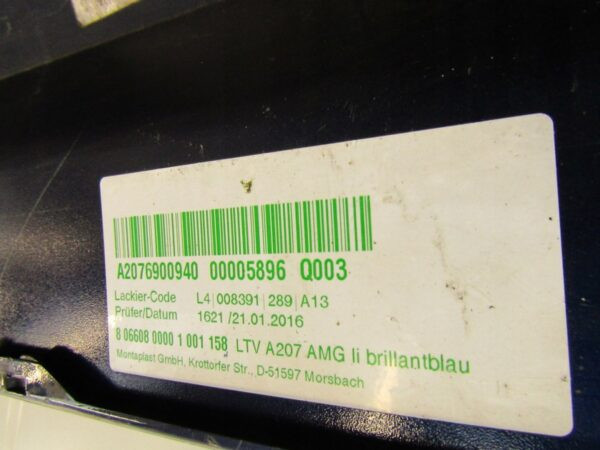 Zijskirt Links Dorpellijst Mercedes E 207 AMG Cabrio 8657655210 Dorpel P4063