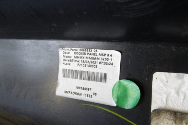 Zijskirt Dorpellijst Rechts BMW 3 G20 G21 M Pakket MPakket 18- 51778069382 Dorpel P11189