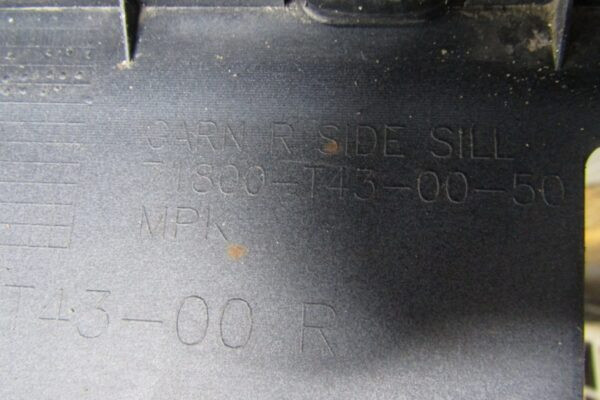 Zijskirt Dorpellijst Rechts Honda Civic XI F-HEV Sedan Facelift Achter 21- 71800-t43-00-50 Dorpel P15048
