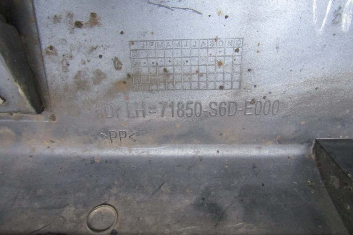 Zijskirt Links Dorpellijst Honda Civic VII 7 Sport 00-065d 71850-s6d-e000 Dorpel P15691