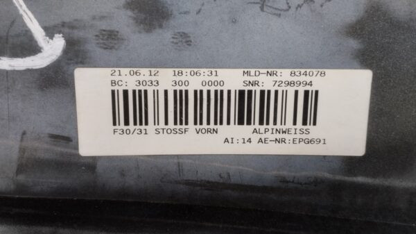 Bumper BMW 3 F30 F31 11-15 7308401 Voorbumper MZ2105