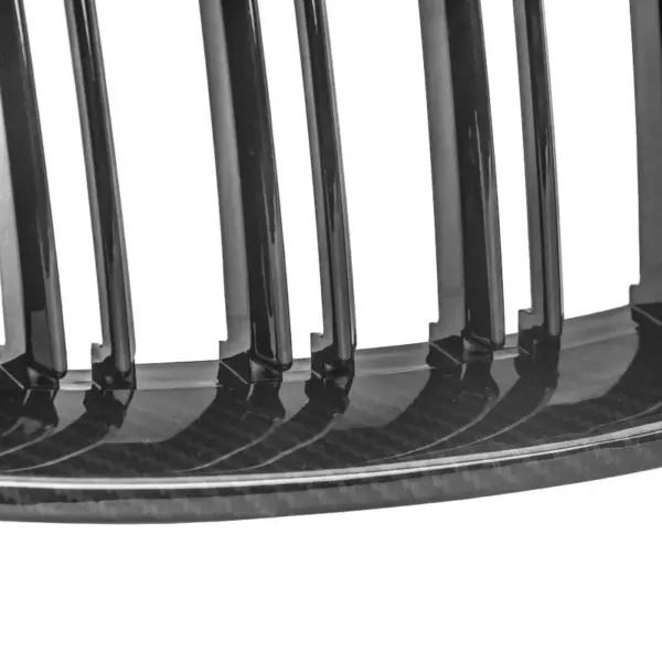 Grill Niergrill Carbon Look Dubbele Spijlen BMW 5 Serie E60 E61 (2003–2010) Grille