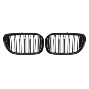 Grill Hoogglans Zwart Niergrill Dubbele Brug BMW 7 Serie G11/G12 Pre-Facelift (2015-2019) Grille