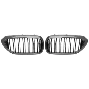 Grill Niergrill Carbon Look Dubbele Brug BMW 5 Serie G30 G31 pre-facelift (2017-2020) Grille
