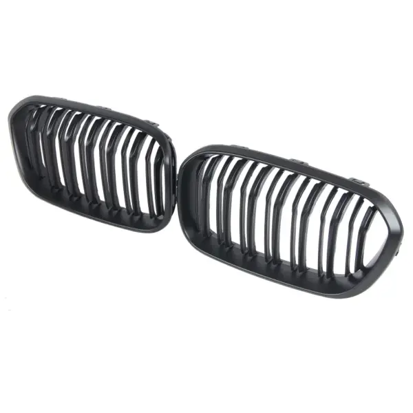 Grill Niergrill mat zwart dubbele bar BMW 1 Serie F20 F21 (facelift 2015-2019) Grille