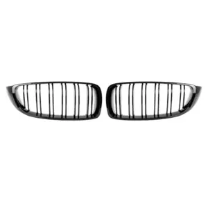 Grill Niergrill Glanzend Zwart Dubbelspijl BMW 4 Serie F32 F33 F36 & M3/M4 F80 F82 F83 (2013-2020) Grille