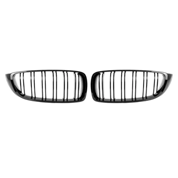 Grill Niergrill Glanzend Zwart Dubbelspijl BMW 4 Serie F32 F33 F36 & M3/M4 F80 F82 F83 (2013-2020) Grille
