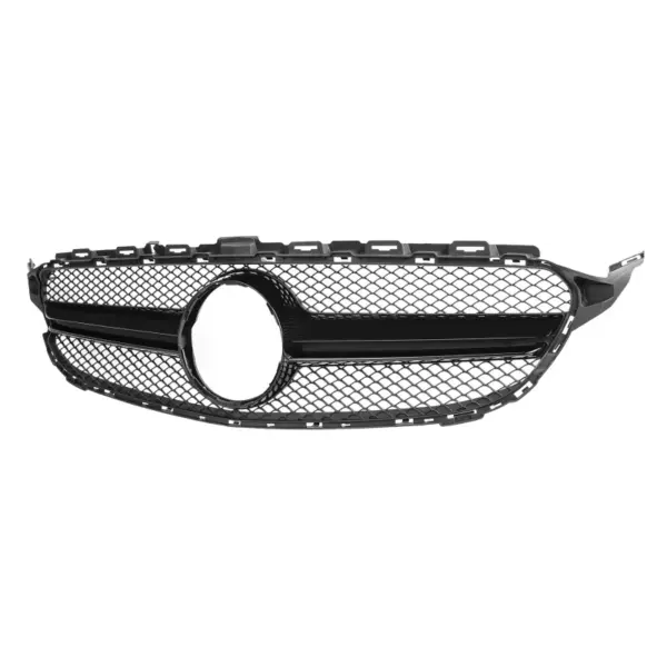 Grill Hoogglans Zwart Radiatorgrille AMG Look Mercedes C-Klasse W205 S205 C205 A205 Pre-Facelift (2014-2018) Grille