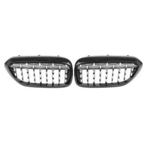 Grill Niergrill Zwart Chroom mesh design BMW 5 Serie G30 G31 pre-facelift (2017-2020) Grille