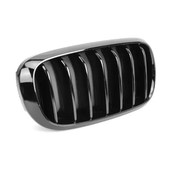 Grill Hoogglans Zwart Niergrill Enkele Bar BMW X5 F15 F16 (2013-2018) Grille