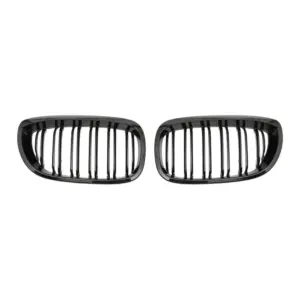 Grill Hoogglans Zwart Niergrill Dubbele Brug BMW 3 Serie Coupé E46 Facelift (2003-2006) Grille