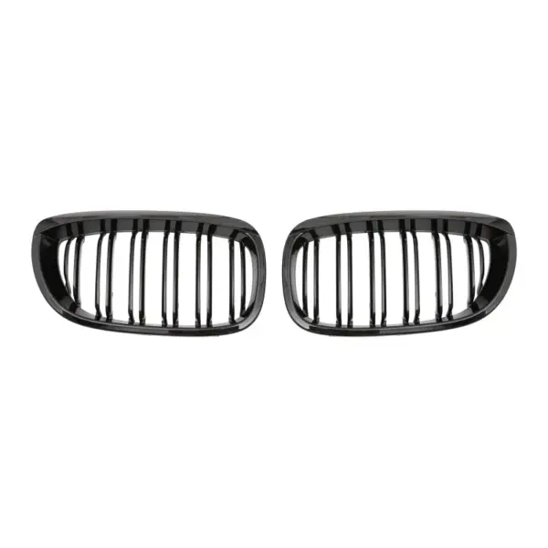 Grill Hoogglans Zwart Niergrill Dubbele Brug BMW 3 Serie Coupé E46 Facelift (2003-2006) Grille