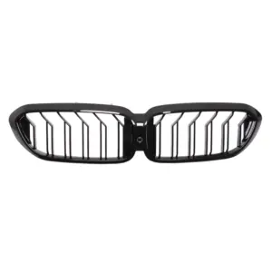Grill Niergrill Glanzend Zwart Dubbele Brug BMW 5 Serie G30/G31 Pre-Facelift (2017-2020) Grille