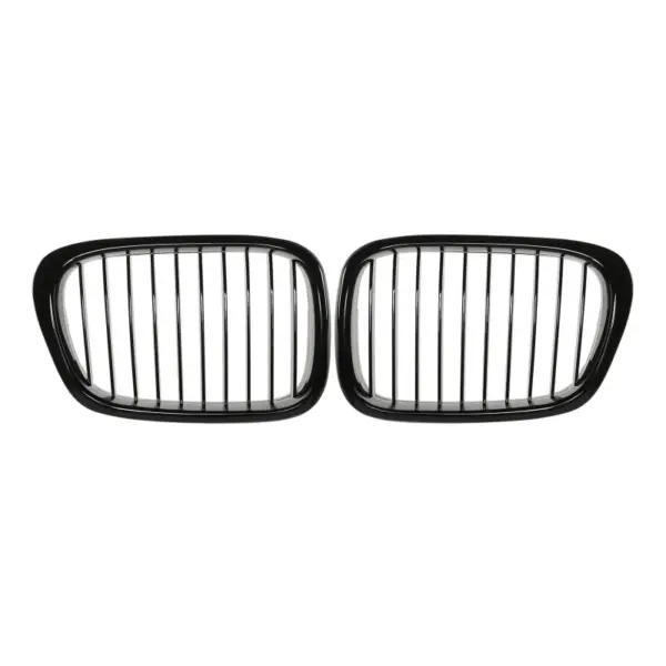 Grill Hoogglans Zwart Niergrill Enkele Bar BMW 5 Serie E39 Pre-Facelift (1995-2000) Grille