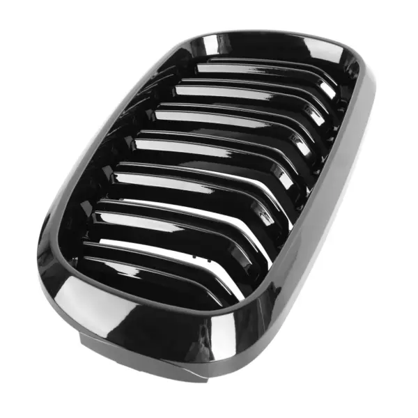 Grill Hoogglans Zwart Niergrill Dubbele Bar BMW X5 F15 F16 (2013-2018) Grille