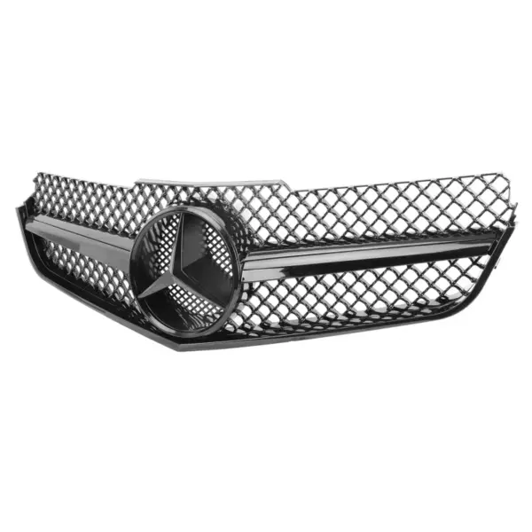 Grill Hoogglans Zwart Radiatorgrille AMG Look Classic Mercedes E-Klasse Coupé/Cabrio C207 A207 Pre-Facelift (2009-2013) Grille