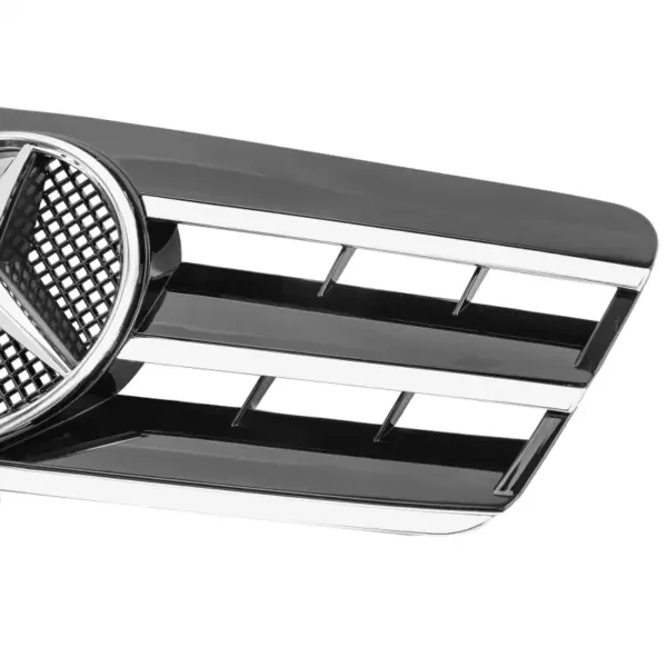 Grill Radiatorgrille Glanzend Zwart Chroom AMG Look Mercedes CLK C208 A208 (1997–2002) Grille