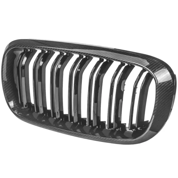 Grill Niergrill carbon look dubbele bar BMW X5 F15 F16 (2013-2018) Grille