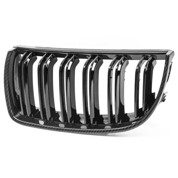 Grill Niergrill carbon look dubbele spijl BMW 3 Serie E90 E91 pre-facelift (2005–2008) Grille