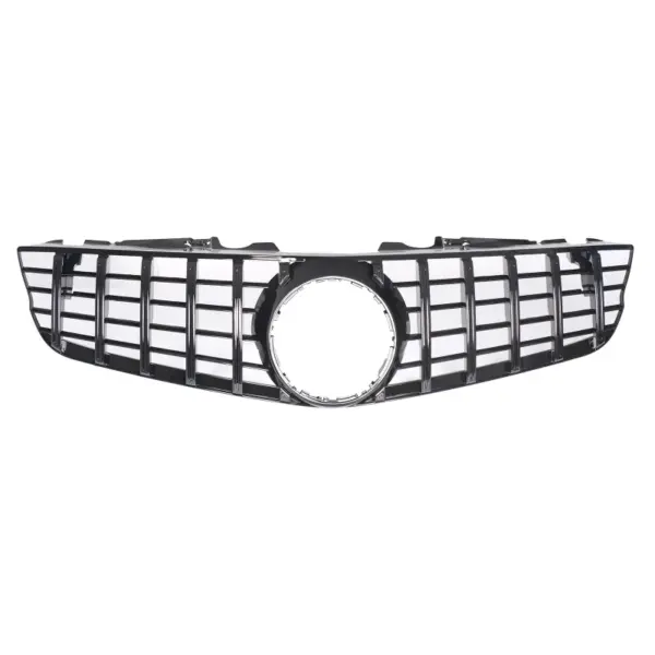 Grill Hoogglans Zwart GT Panamericana Radiatorgrille Mercedes SL R230 Tweede Facelift (2006-2008) Grille