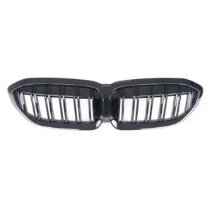 Grill Hoogglans Zwart Niergrill dubbele brug  BMW 3 Serie G20 G21 (2019-) Grille