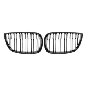 Grill Niergrill Glanzend Zwart Dubbele Brug BMW 1 Serie E81/E87 Pre-Facelift (2004-2007) Grille