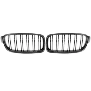 Grill Niergrill Carbon Look Dubbele Brug BMW 3 Serie F30 F31 (2011-2019) Grille
