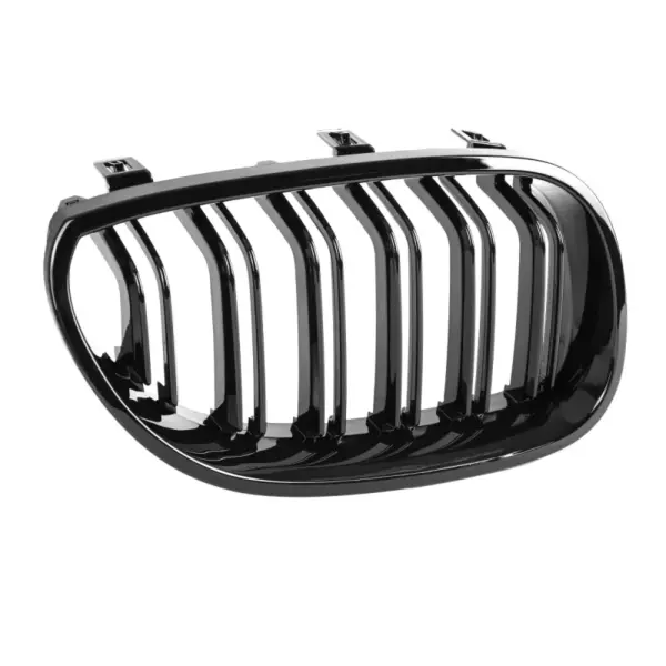 Grill Hoogglans Zwart Niergrill Dubbele Spijl BMW 5 Serie E60 E61 (2003–2010) Grille