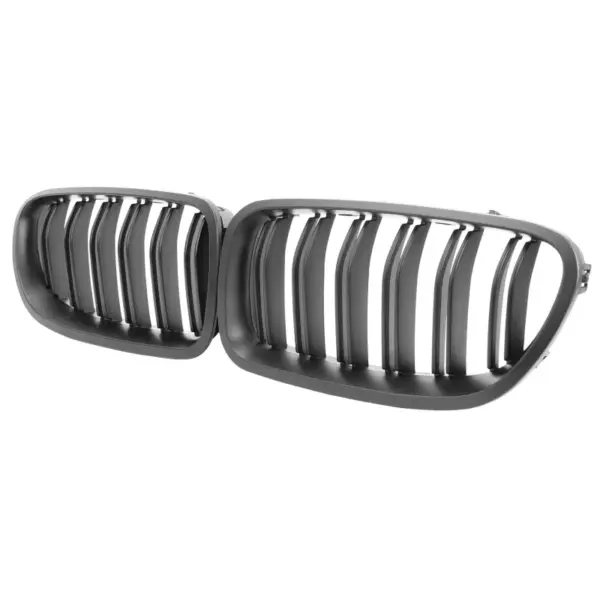 Grill Niergrill mat zwart dubbele brug BMW 5 Serie F10 F11 (2010-2016) Grille