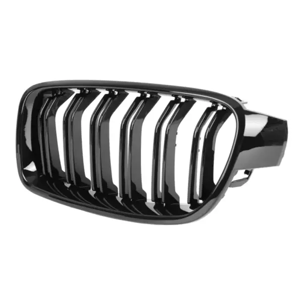 Grill Niergrill glanzend zwart dubbele brug BMW 3 Serie F30 F31 (2011-2019) Grille