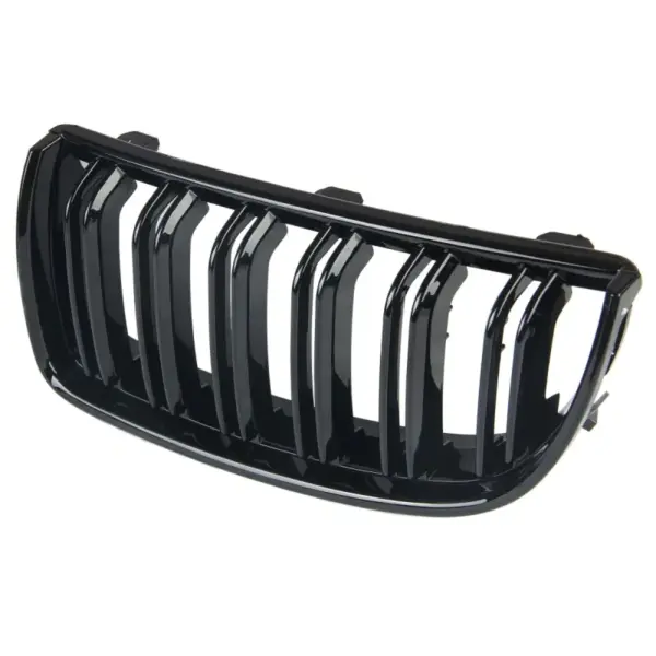 Grill Hoogglans Zwart Niergrill Dubbele Spijl BMW 3 Serie E90 E91 pre-facelift (2005–2008) Grille