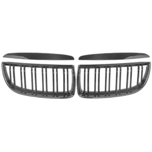 Grill Niergrill carbon look dubbele spijl BMW 3 Serie E90 E91 pre-facelift (2005–2008) Grille