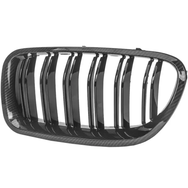 Grill Niergrill Carbon Look Dubbele Brug BMW 5 Serie F10 F11 (2010-2016) Grille