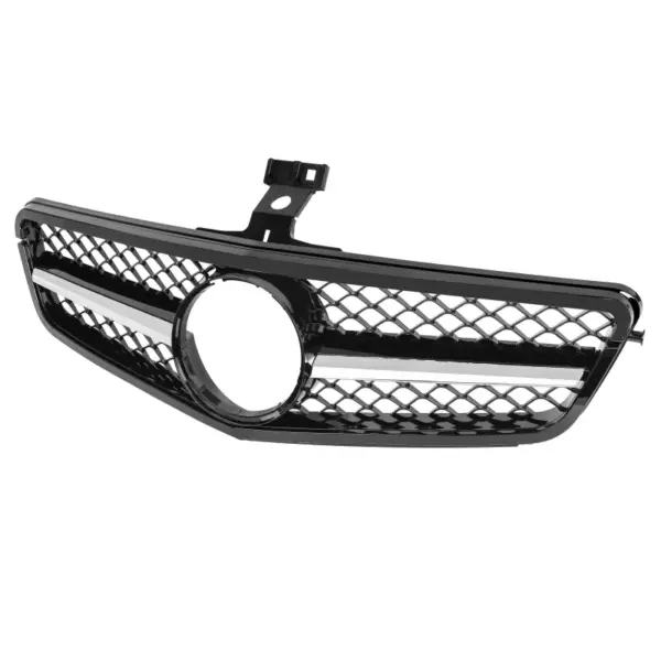 Grill Hoogglans Zwart Radiatorgrille met Chroom AMG Look Mercedes C-Klasse W204 S204 C204 (2007-2014) Grille