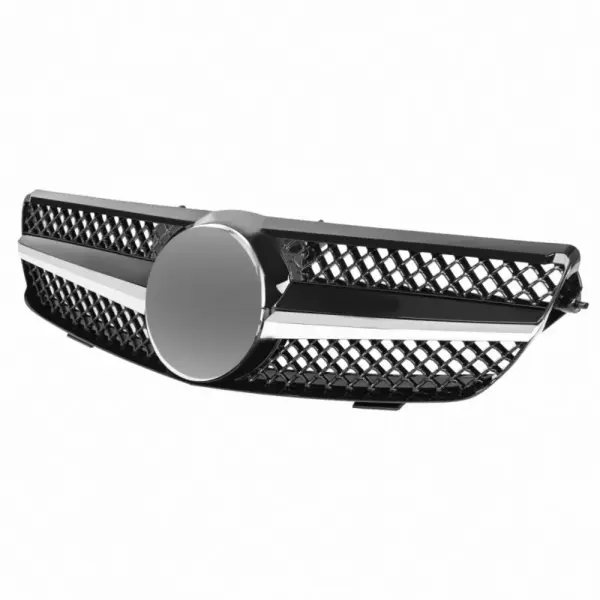 Grill Radiatorgrille Glanzend Zwart Chroom AMG Look Mercedes CLK C209 A209 (2002–2010) Grille