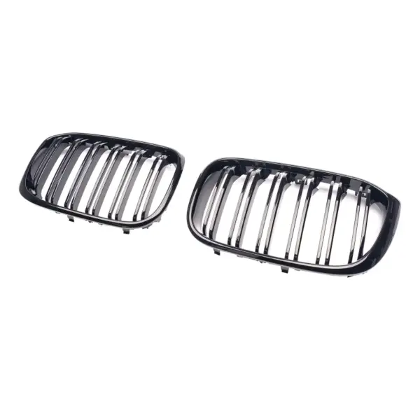 Grill Niergrill glanzend zwart dubbele bar  BMW X3 G01 G02 Pre-Facelift (2017-2021) Grille