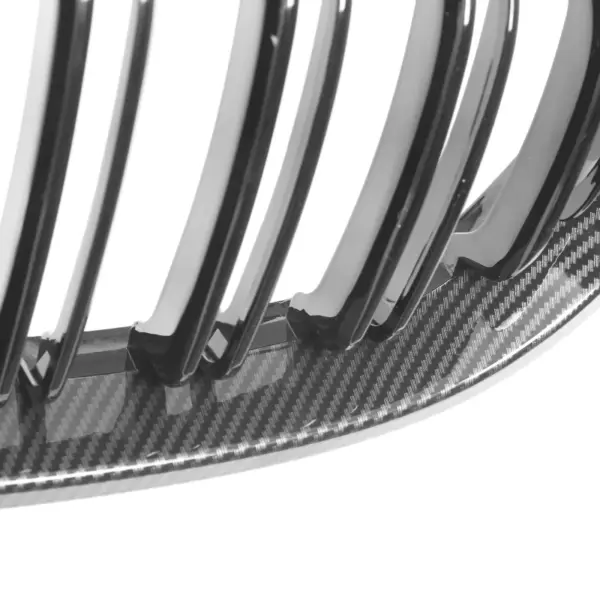 Grill Niergrill Carbon Look dubbele spijl BMW 3 Serie Coupé E46 facelift (2003-2006) Grille