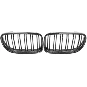 Grill Niergrill carbon look dubbele spijl BMW 3 Serie E90 E91 facelift (2008–2012) Grille