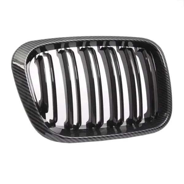 Grill Niergrill Carbon Look Dubbele Brug BMW 3 Serie E46 Pre-facelift (1998-2001) Grille