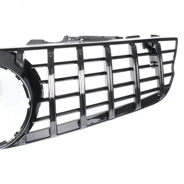 Grill Hoogglans Zwart GT Panamericana Radiatorgrille Mercedes SL R230 Tweede Facelift (2006-2008) Grille