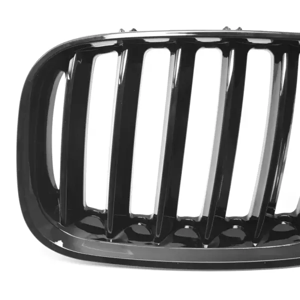 Grill Hoogglans Zwart Niergrille Enkele Bar BMW X5 E53 Facelift (2003-2006) Grille