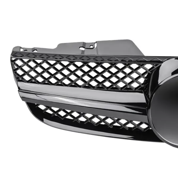 Grill Hoogglans Zwart Radiatorgrille AMG Look Mercedes SL R230 Eerste Facelift (2006-2008) Grille