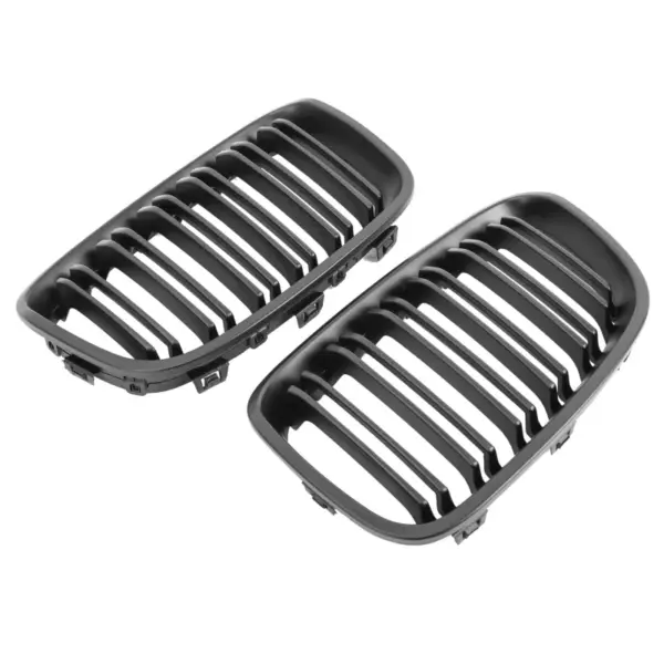 Grill Niergrill mat zwart dubbele brug BMW 1 Serie F20 F21 (prefacelift 2011-2015) Grille