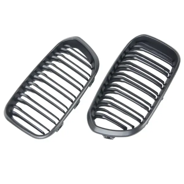 Grill Niergrill mat zwart dubbele bar BMW 1 Serie F20 F21 (facelift 2015-2019) Grille