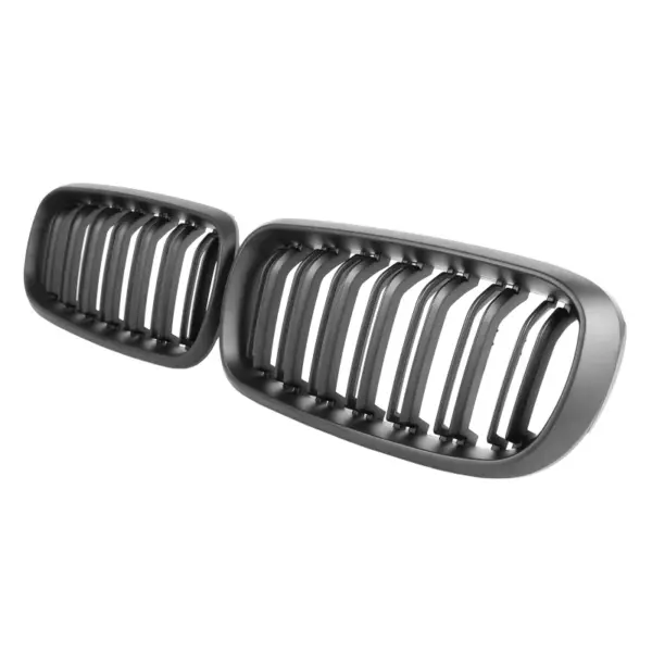 Grill Niergrill Mat Zwart Dubbele Bar BMW X5 F15 F16 (2013-2018) Grille